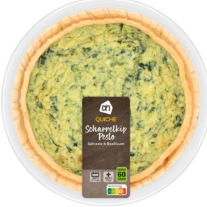 AH Quiche kip pesto spinazie